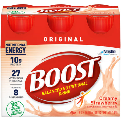 Boost® Original Strawberry Balanced Nutritional Drink, 8-ounce bottle