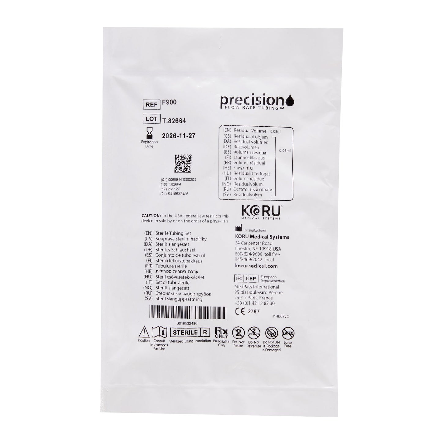 Precision Flow Rate Tubing™ Infusion Tubing