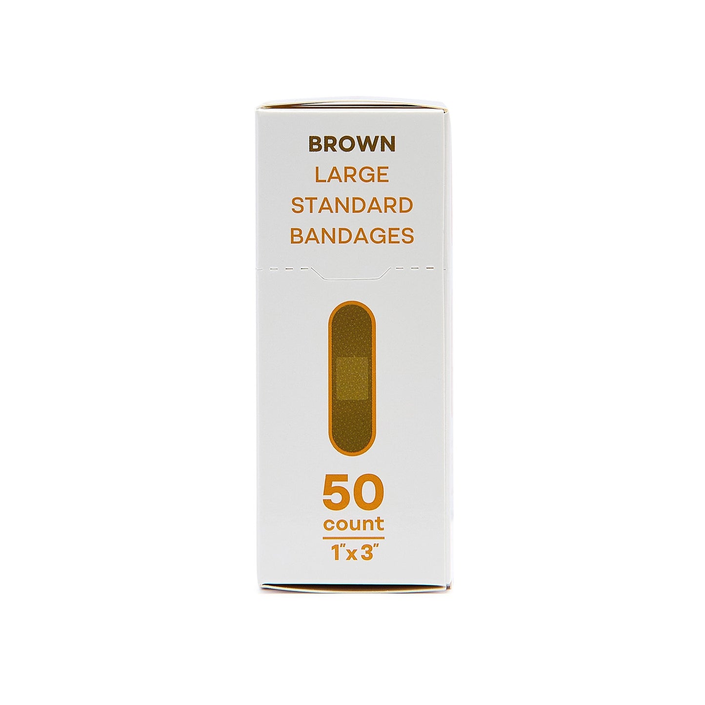 Tru-Colour Skin Tone Shade Fabric Bandage Adhesive Strips – Brown, 1 x 3 Inch