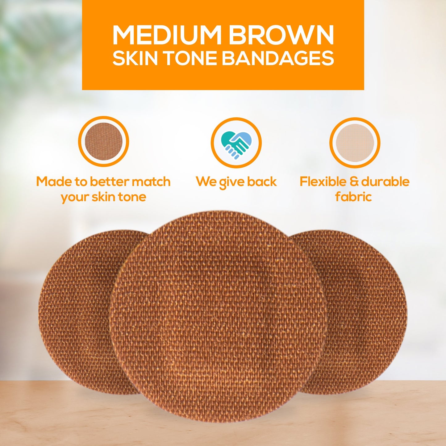 TruColour® Brown Adhesive Strip, Spot