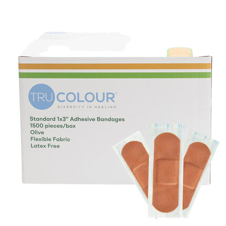 Tru-Colour TCB-GB1500 TruColour Olive Adhesive Strip, 1 x 3 Inch
