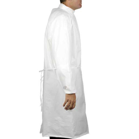 TrueCare Biomedix TCBA40ST-XXXL Cleanroom Gown 3X-Large White Sterile Not Rated Disposable