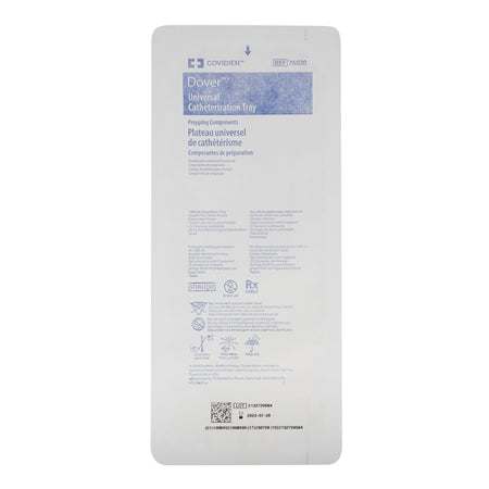 Cardinal 76020 Dover Universal Indwelling Catheter Tray, 30cc Syringe, BZK