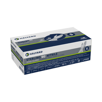 Sterling SG® Nitrile Exam Glove, Small, Silver