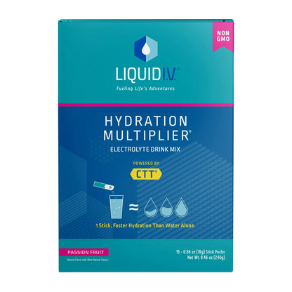 Oral Electrolyte Solution Liquid I.V.® Hydration Multiplier® Passion Fruit Flavor 0.56 oz.