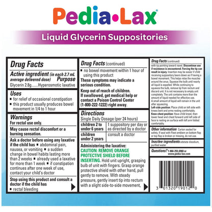 Pedia-Lax® Glycerin Laxative