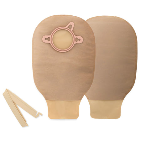 Hollister 18204 New Image Beige Colostomy Pouch, Pre-cut to Fit 70 mm Stomas, Blue Match
