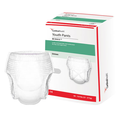Cardinal 70074A Curity™ Youth Pants Unisex, Large, Heavy Absorbency, 60 – 125 lbs