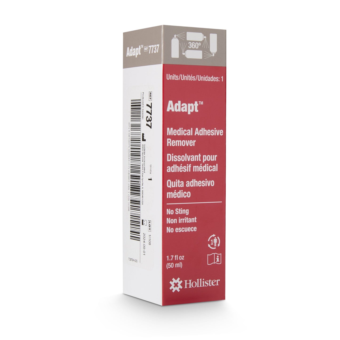 Adapt Adhesive Remover, 1.7 ounce spray can