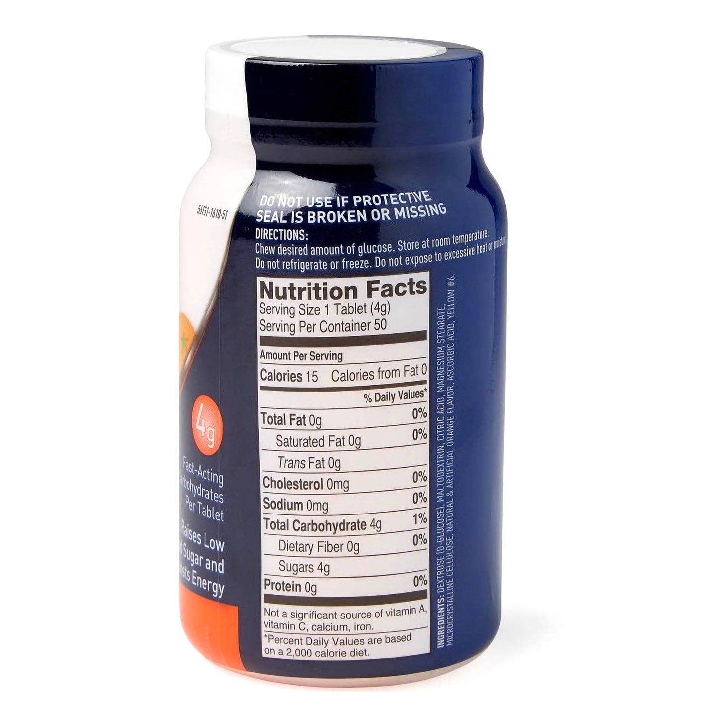 TRUEplus™ Glucose Supplement Orange Flavor Chewable Tablets