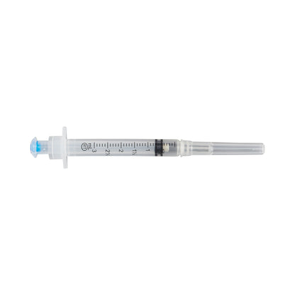 VanishPoint® 3 mL Syringe with Hypodermic Needle, 23 Gauge, 1 Inch Needle Length