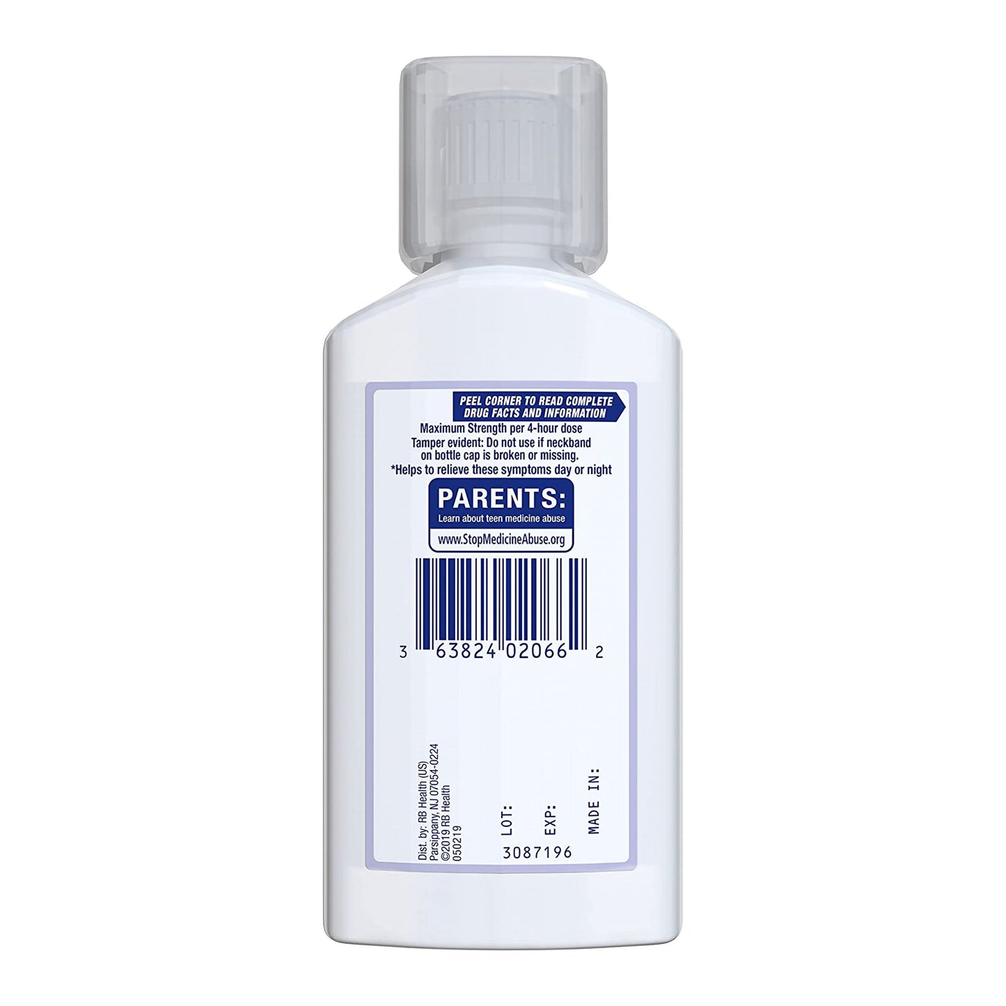 Mucinex® Fast-Max™ Cold & Flu Cold and Cough Relief, 6-ounce Bottle