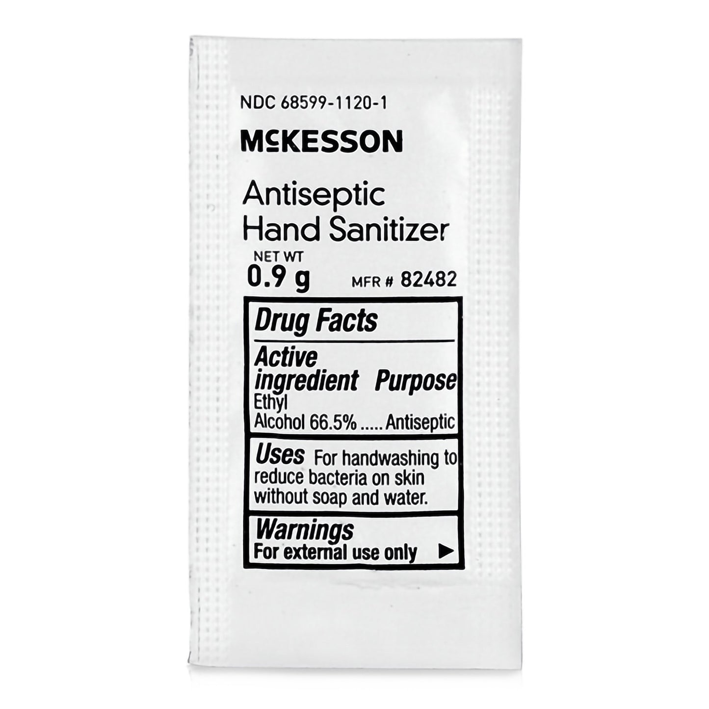 McKesson Hand Sanitizer with Aloe, Fresh Scent, Individual Packet