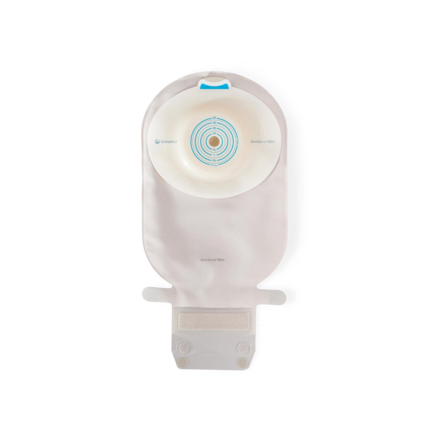 Ostomy Pouch SenSura® Mio Convex One-Piece System 11 Inch Length, Maxi Convex Light, Trim to Fit 3/8 to 1-11/16 Inch Stoma Drainable