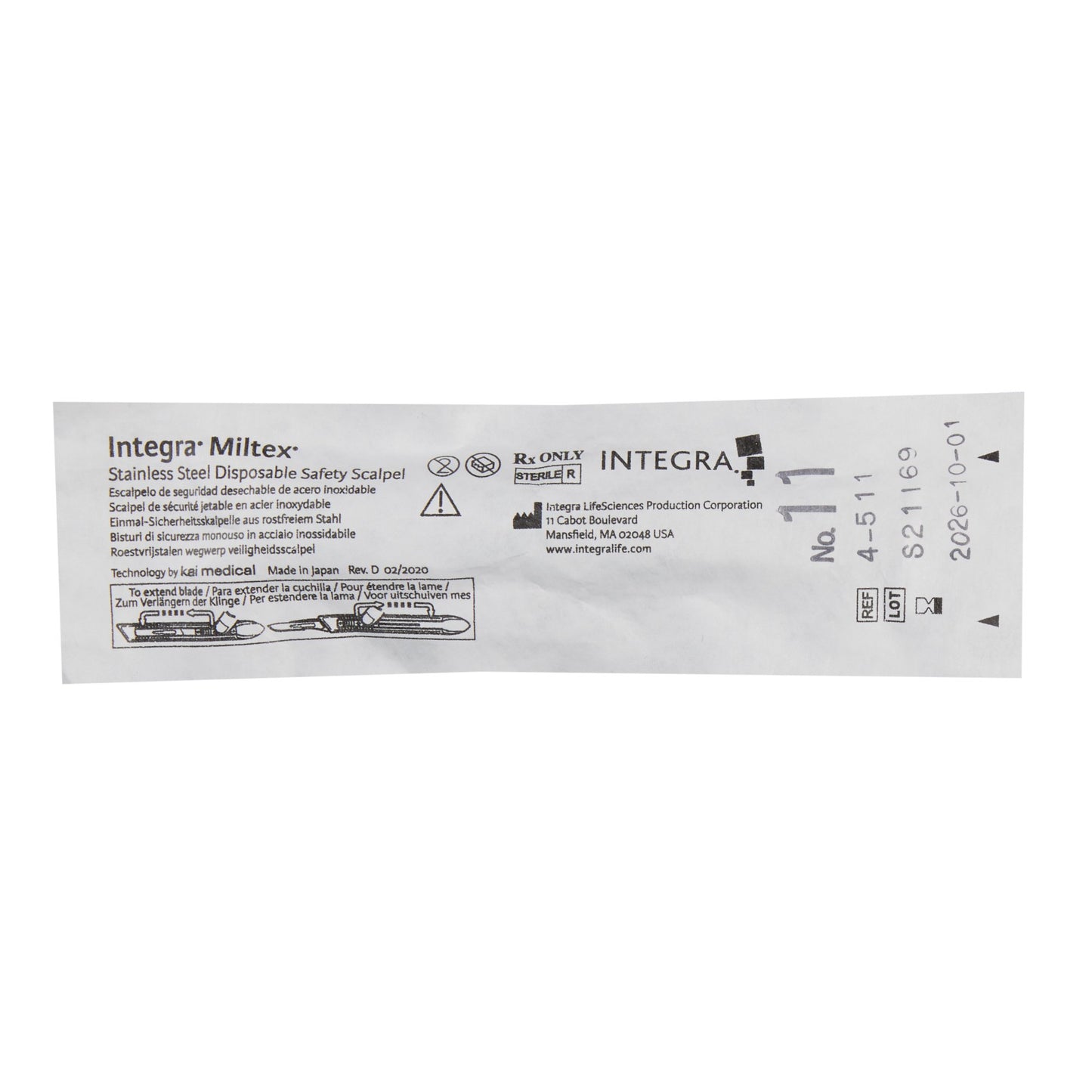 Miltex® Safety Scalpel, Size 11