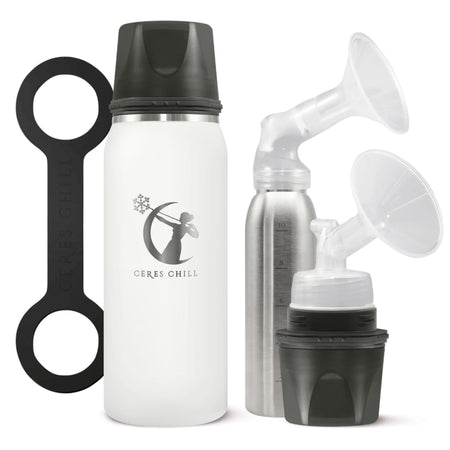 Ceres Chill Co CC-1-BC-L-WH Chill OG Stainless Steel Breast Milk Chiller Container, White
