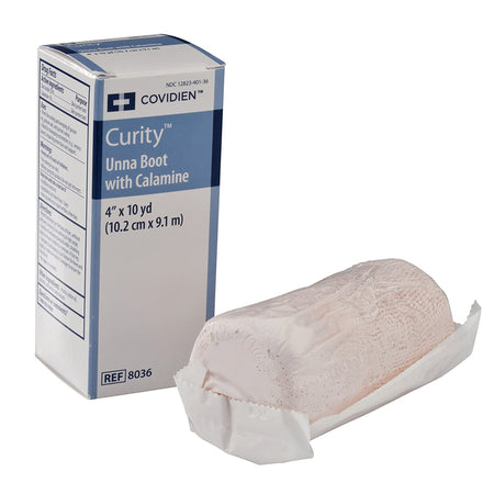 Cardinal 8036 Curity Unna Boot with Calamine and Zinc Oxide, 4 Inch x 10 Yard