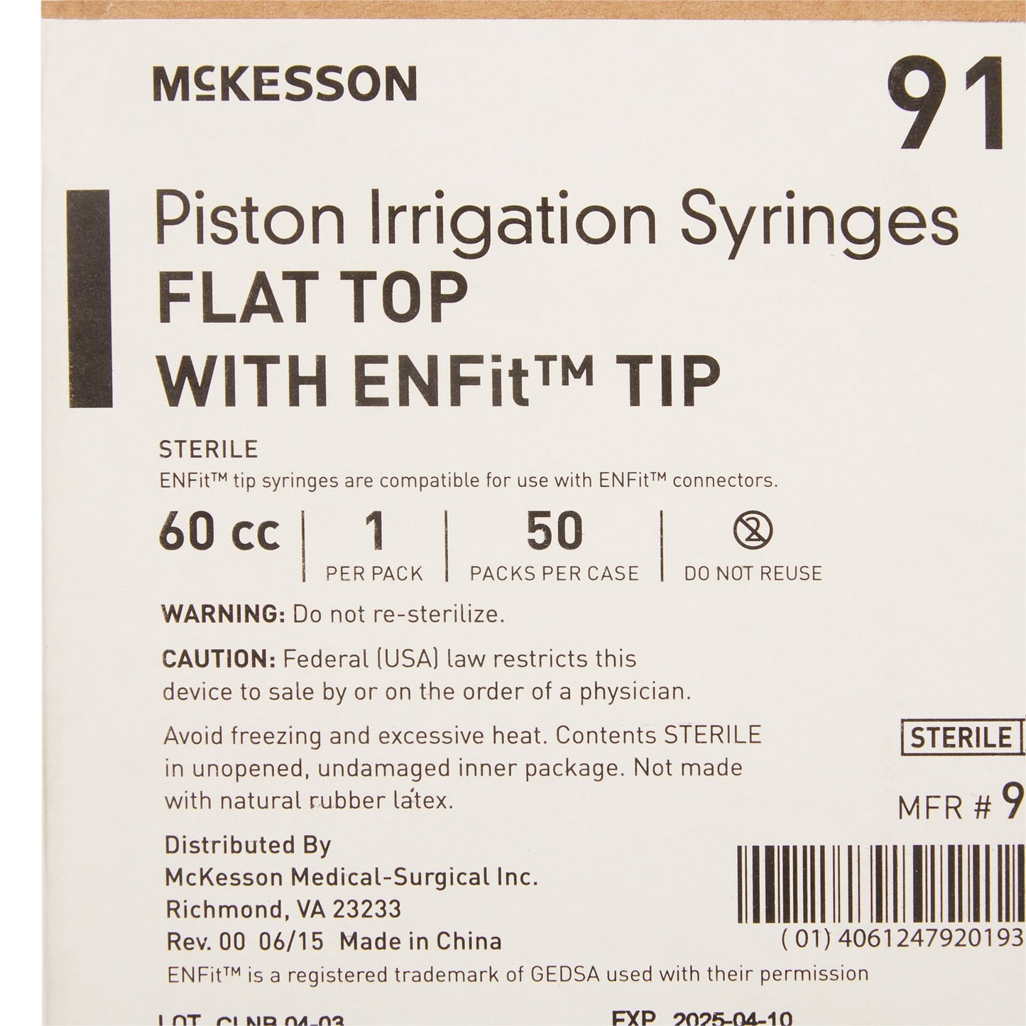 McKesson Enteral Feeding / Irrigation Syringe, 60 mL by McKesson Brand product image - view 5