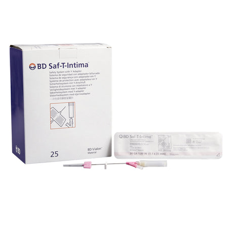 BD 383336 Saf-T-Intima Closed IV Catheter System, Y Port, 22 Guage