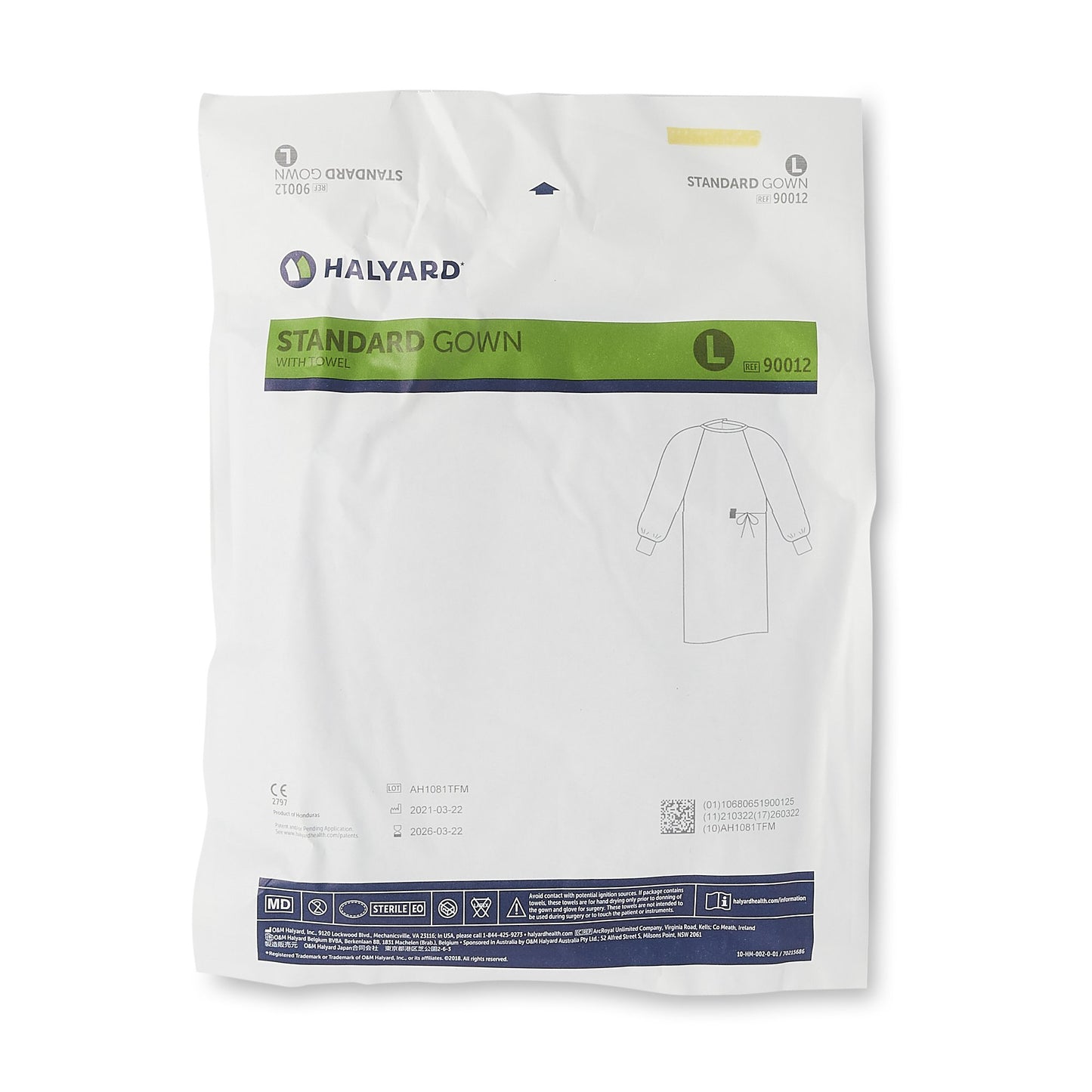 Evolution 4 Non-Reinforced Surgical Gown, Large