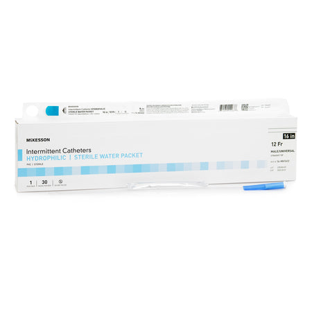 McKesson 16-MH1612 Urethral Catheter, 12 Fr., 16 Inch, Straight Tip