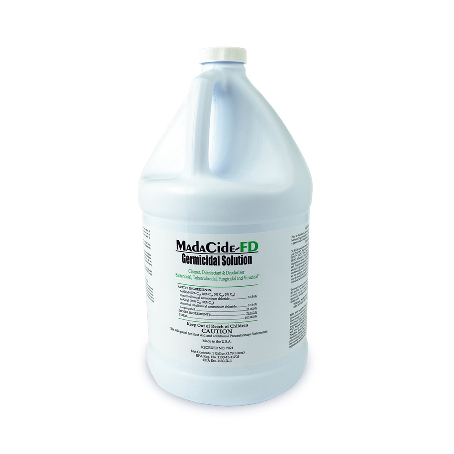 Mada MadaCide-FD Surface Disinfectant Cleaner, Alcohol Based, Liquid, Alcohol Scent, Pump Spray, NonSterile, Each, 32oz.