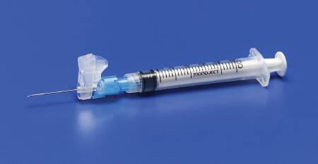 Cardinal 8881811558 Magellan Tuberculin Syringe with Needle, 25 Gauge, 5/8 Inch Length