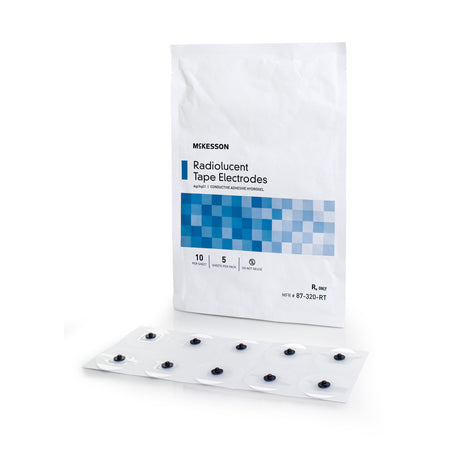 McKesson 87-320-RT ECG Monitoring Electrode Snap Connector Conductive Adhesive Gel Tape Backing Adult