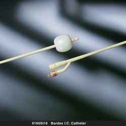 Bard 0165SI26 Bardex IC Foley Catheter, 26 Fr., 5 cc, Standard Tip