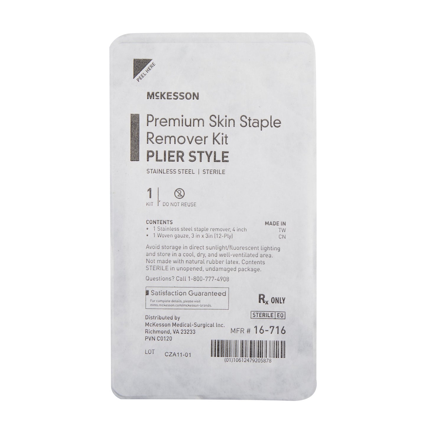 McKesson Skin Staple Removal Kit