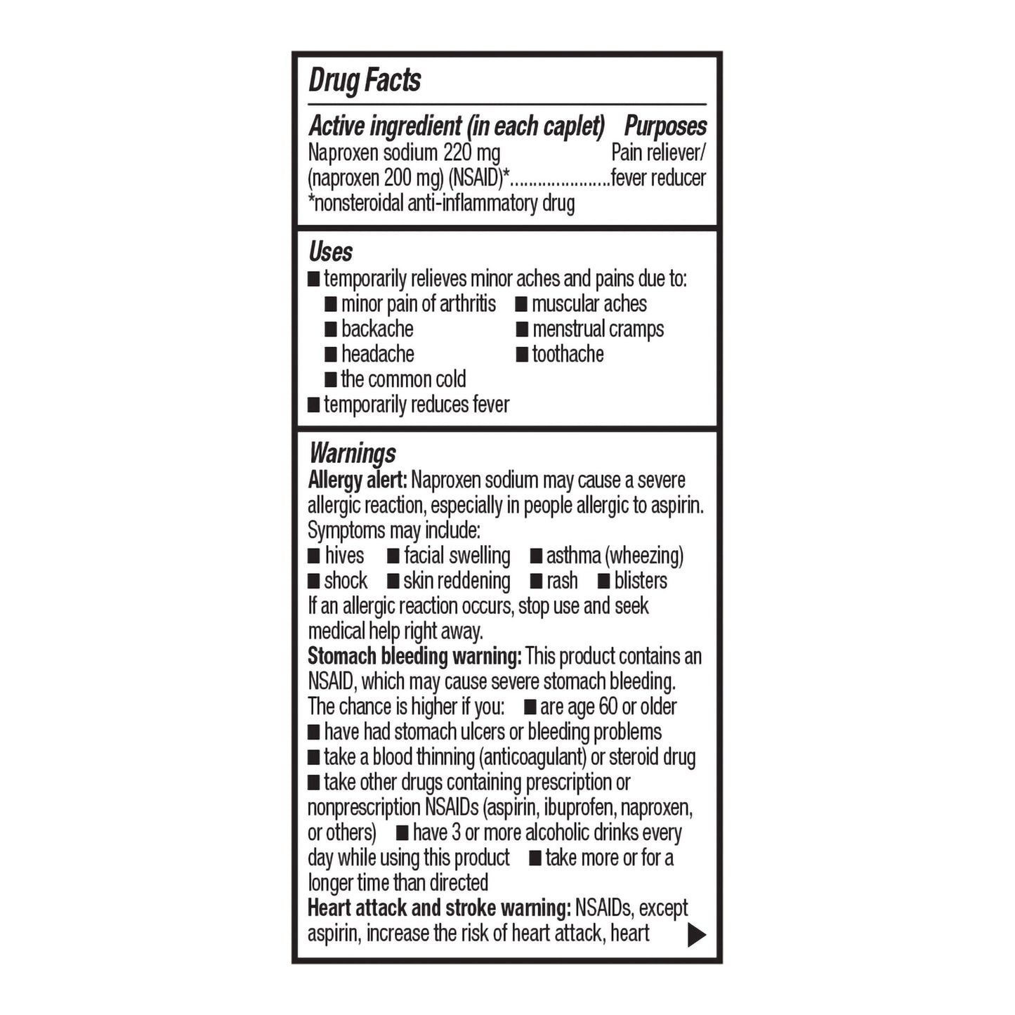 Foster & Thrive™ All Day Pain Relief Naproxen Sodium 220 mg Caplets