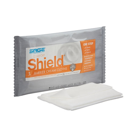 Sage 7502 Comfort Shield Incontinent Care Wipe, 3 per Pack