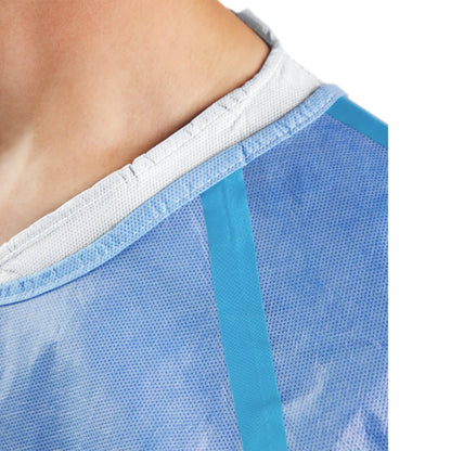 Chemotherapy Procedure Gown Cardinal Health™ One Size Fits Most Blue NonSterile AAMI Level 4 Disposable