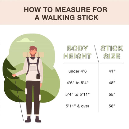 Brazos™ Free Form Safari Walking Stick, 55-Inch Height