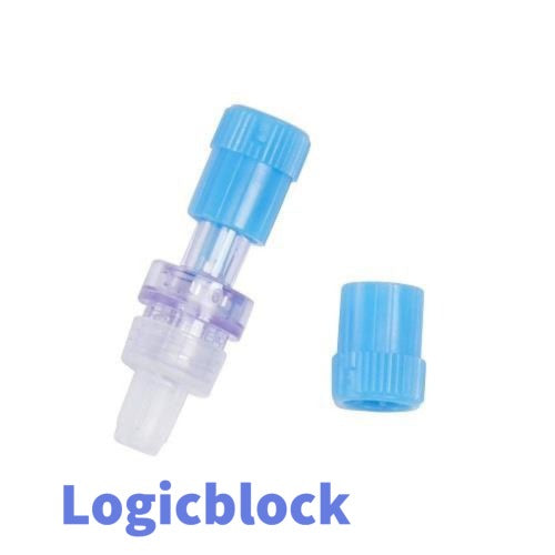Safsite Needleless Injection Site and Cap, 0.12mL Priming Volume, Luer, 100/Case, BB 415067