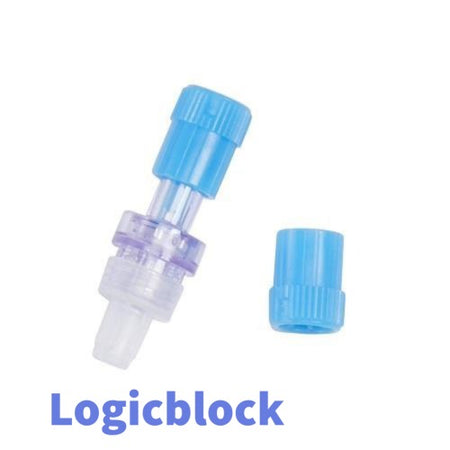 Safsite Needleless Injection Site and Cap, 0.12mL Priming Volume, Luer, 100/Case, BB 415067