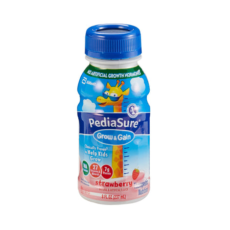 Abbott Nutrition 67537 PediaSure Grow & Gain Therapeutic Nutrition, Strawberry, 8-ounce bottle