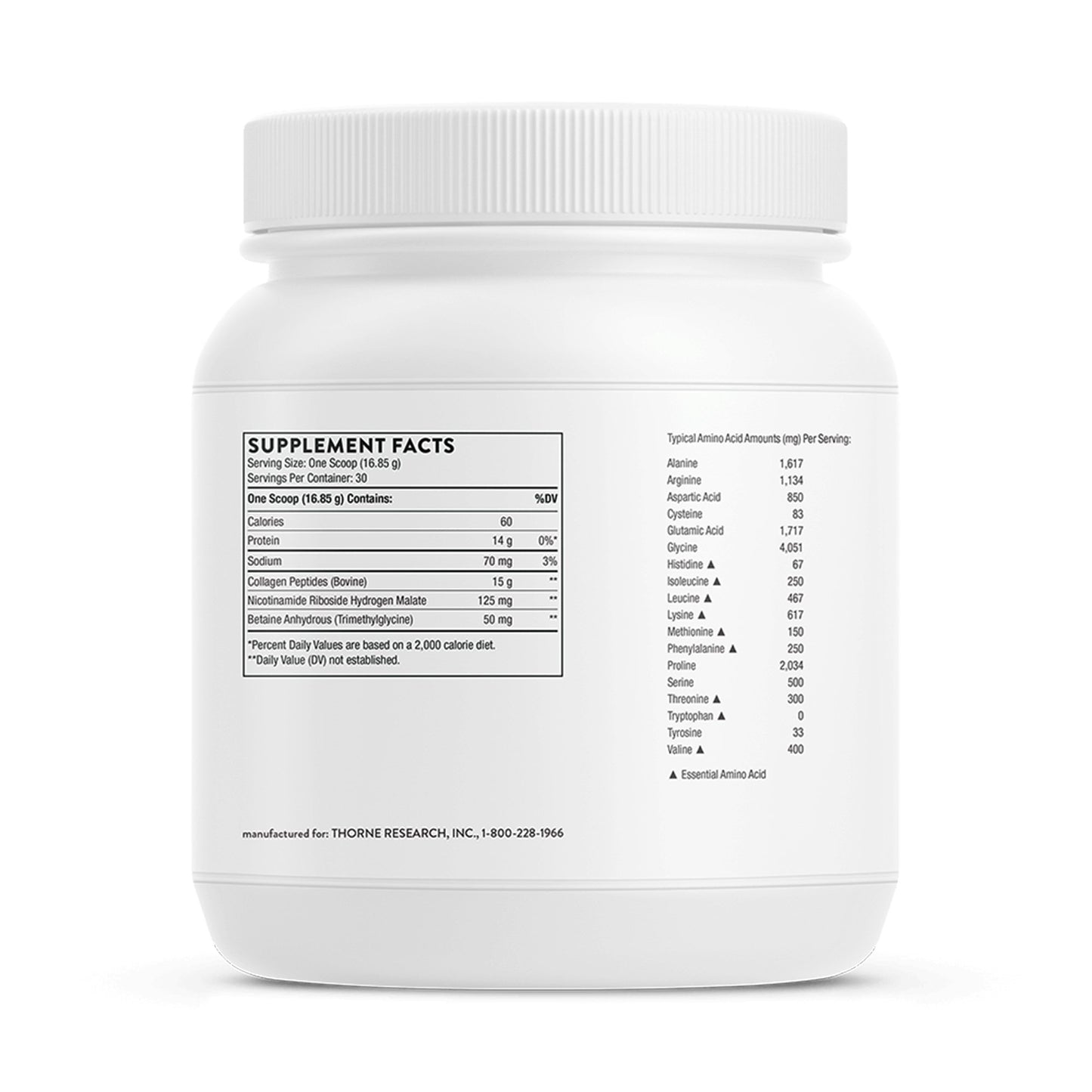 Thorne® Collagen Fit with Nicotinamide Riboside Dietary Supplement