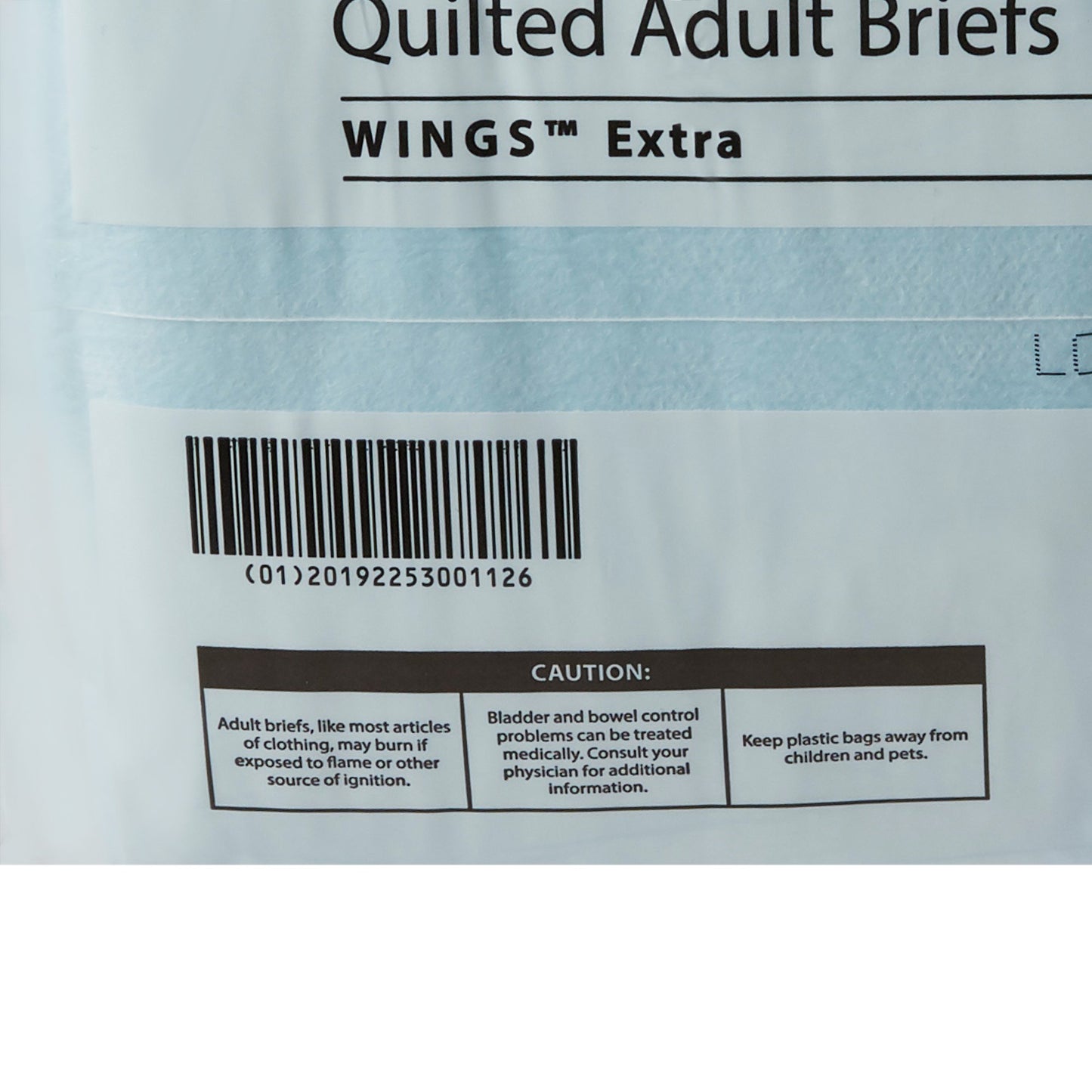 Simplicity Unisex Adult Incontinence Briefs, Moderate Absorbency, Large, Blue