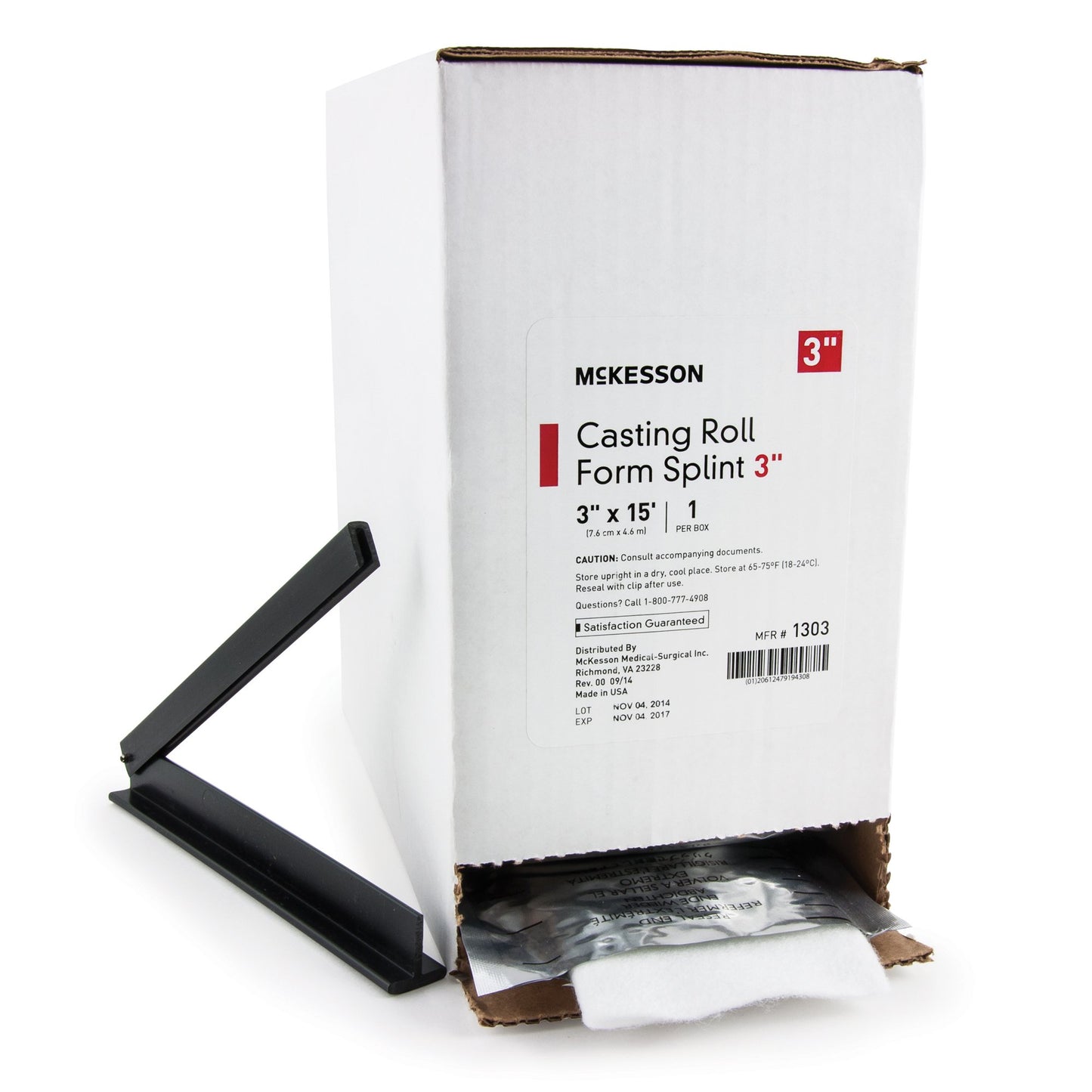 McKesson White Casting Roll Form Splints, 3 Inch x 5 Yard