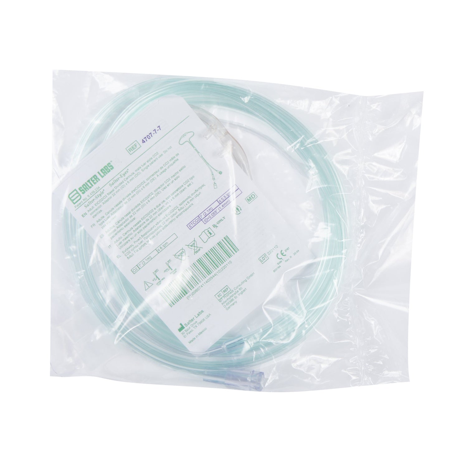 Salter-Style® ETCO2 Nasal Sampling Cannula with O2