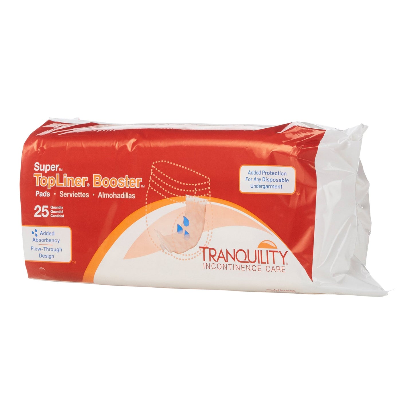 TopLiner™ Super Added Absorbency Incontinence Booster Pad, 4¼ x 15 Inch