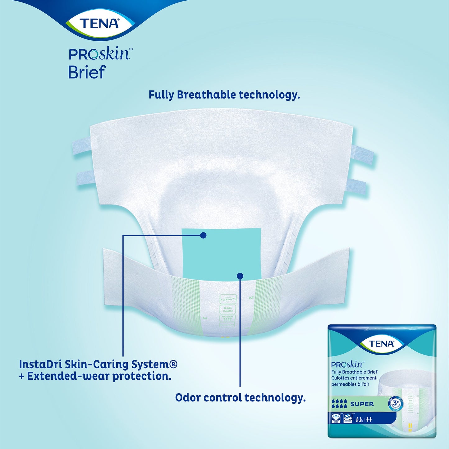 Tena Super Adult Heavy-Absorbent Incontinence Brief, Extra Large