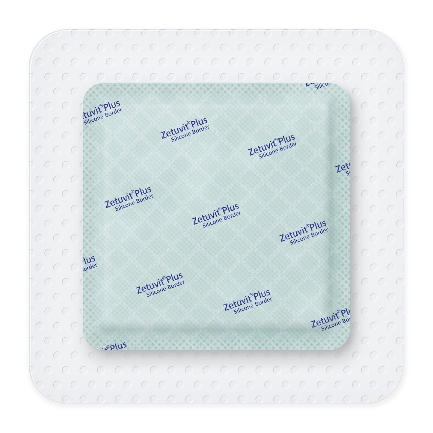 Zetuvit® Plus Silicone Border Super Absorbent Dressing, 5 x 5 Inch