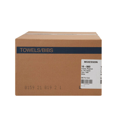 McKesson Nonsterile White Procedure Towels, 13 x 18 Inch