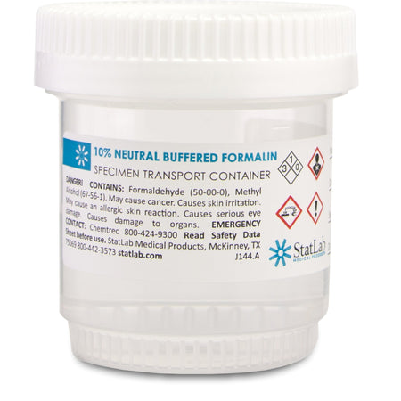 StatClick Prefilled Formalin Container, 30 mL Fill in 60 mL by StatLab Medical Products product image