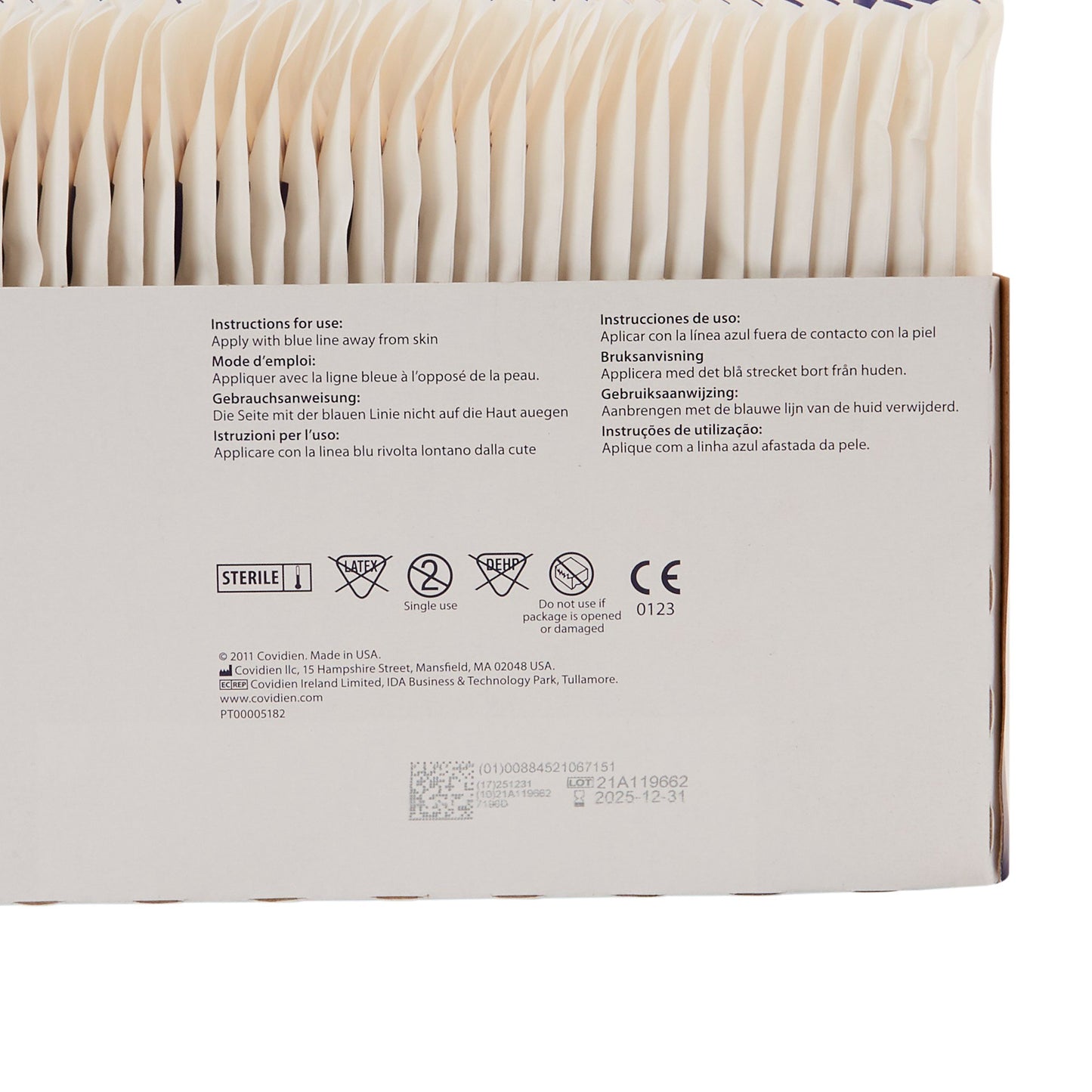 Dermacea™ Sterile Abdominal Pad, 5 x 9 Inch,