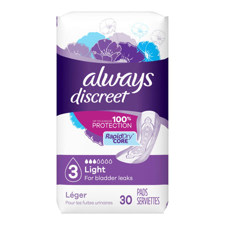 Procter & Gamble 3700088658 Always Discreet Bladder Control Pad, Size 3