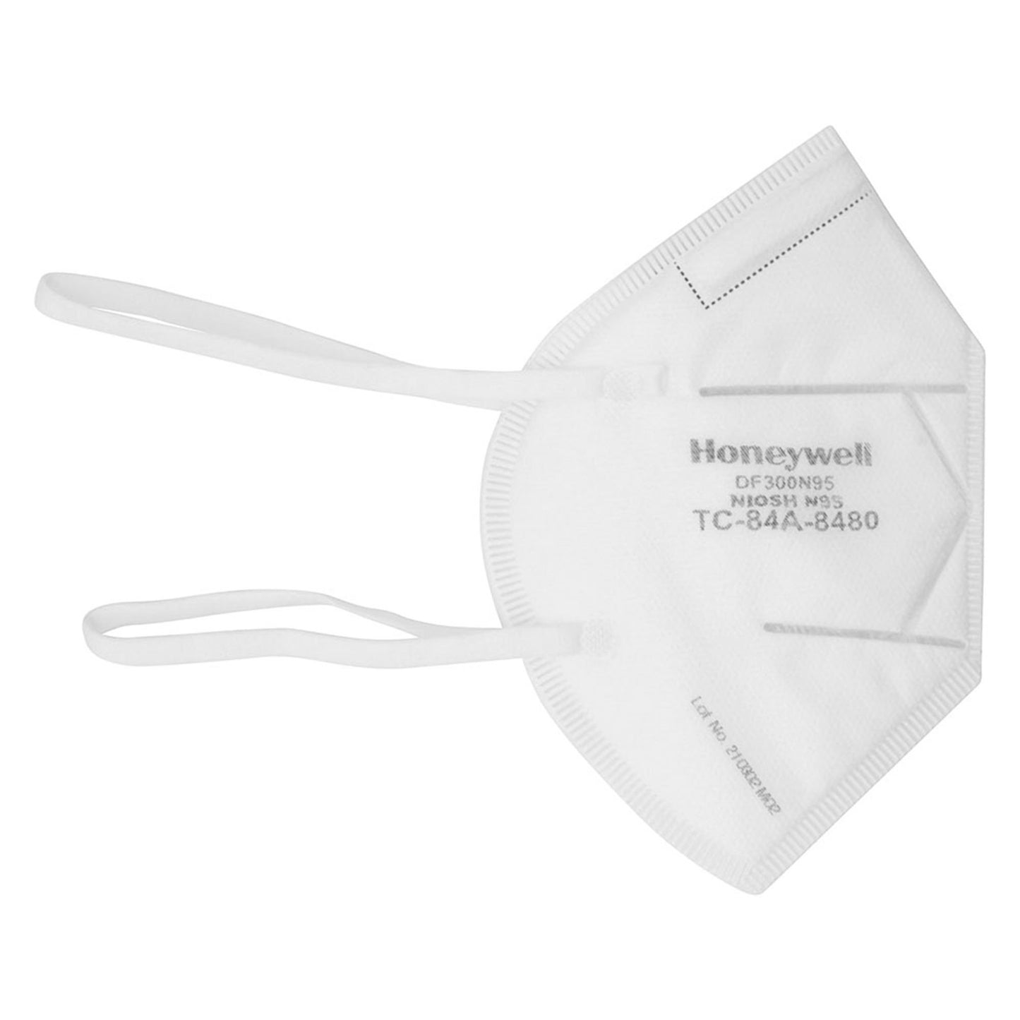 Particulate Respirator Mask Honeywell DF300 Industrial N95 Not Rated Elastic Strap One Size Fits Most