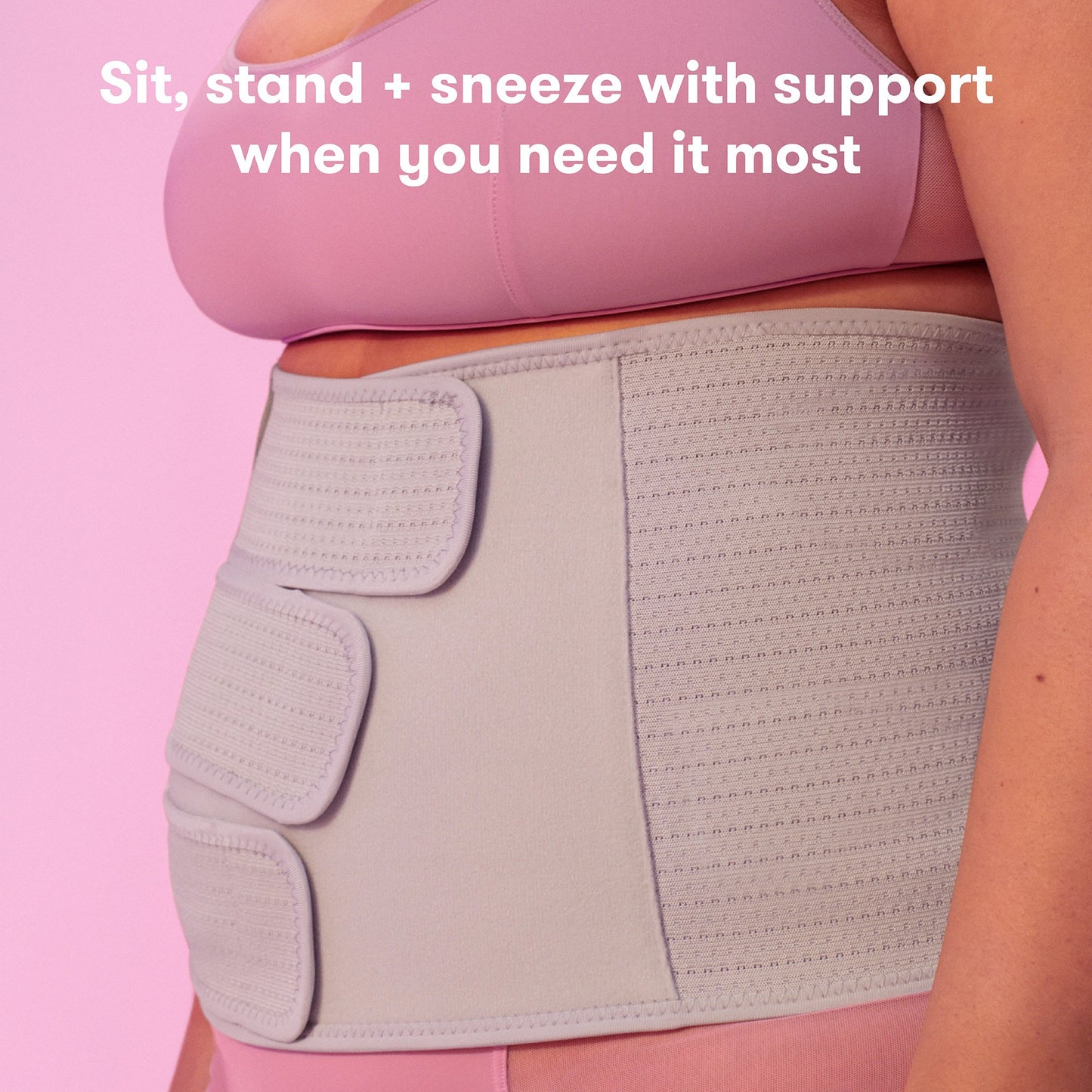 Abdominal Binder Fridababy® Small / Medium Hook and Loop Closure 29 to 46 Inch Waist Circumference Adult